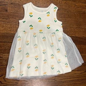 Hanna cream mesh skirt dress